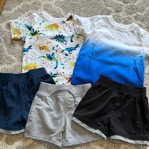 Garaninals Toddler Shirts and Shorts Bundle
